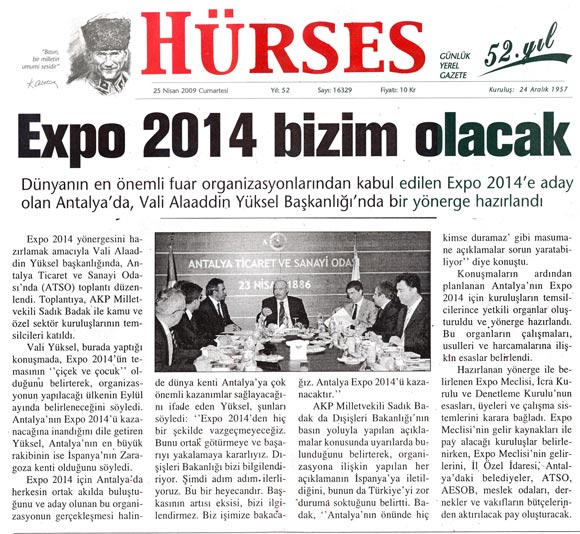 Hürses - Expo 2014 Bizim Olacak - 25 Nisan 2009