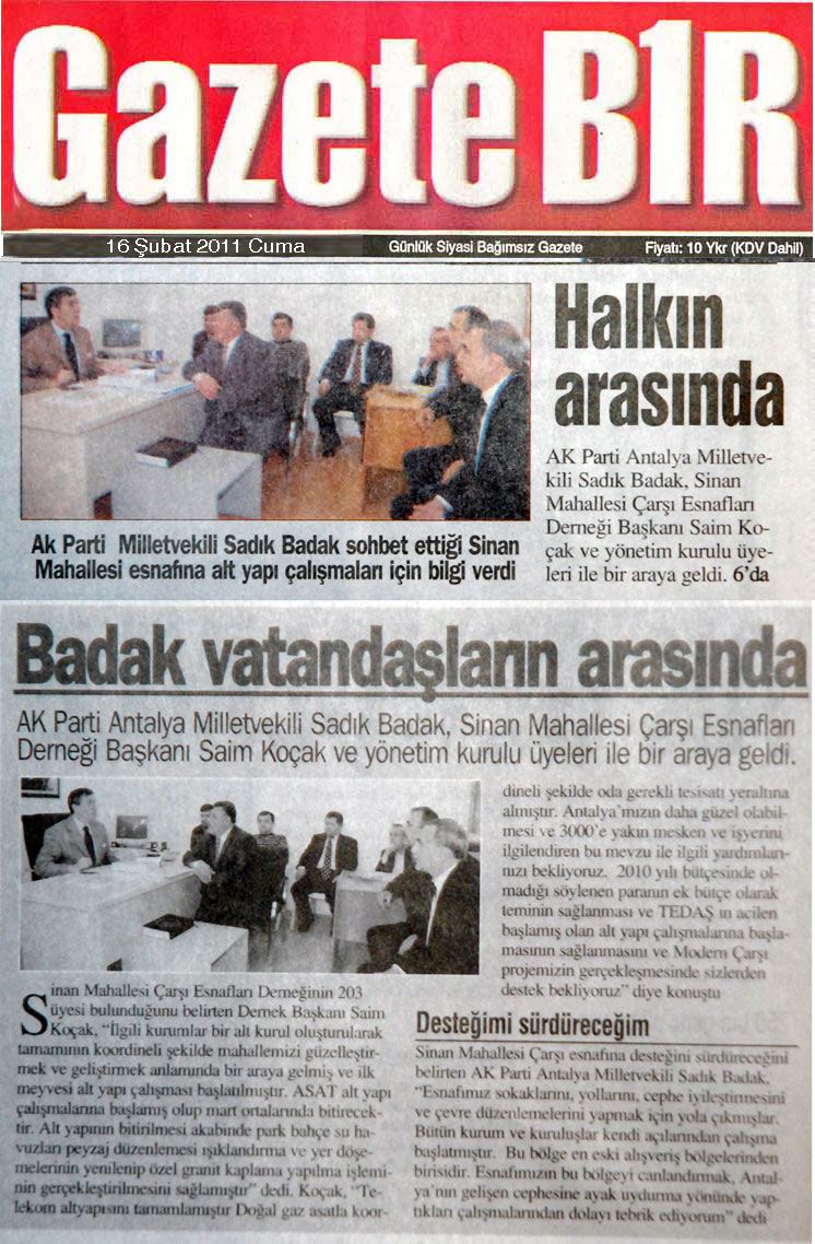 GazeteBir - Badak vatandaşların arasında - 16 Şubat 2011
