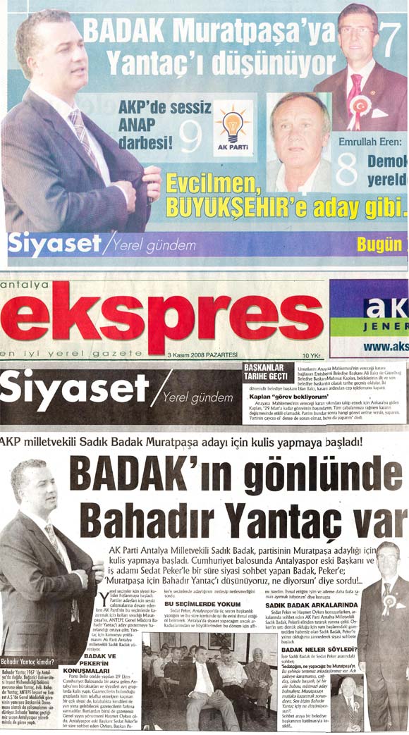 Antalya Ekspres - Badak'ın Gönlünde Bahadır Yantaç Var - 3 Kasım 2008
