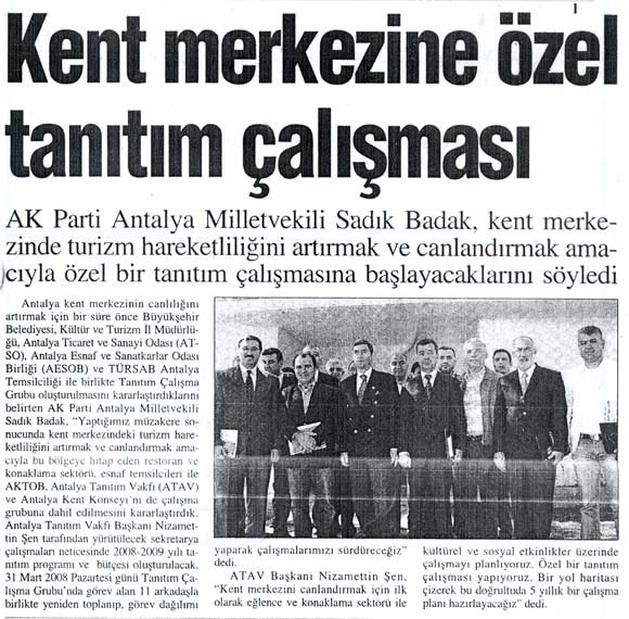 Antalya Ekspres - Kent Merkezine Özel Tanıtım Çalışması - 18 Mart 2008