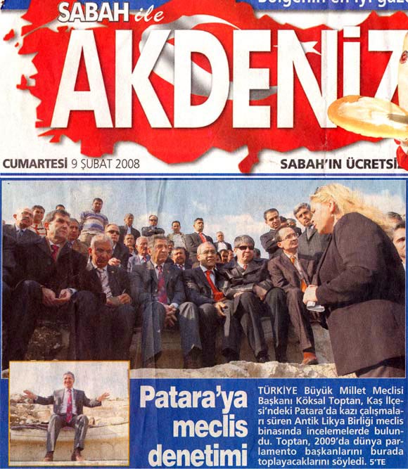 Sabah Akdeniz - Patara'ya Meclis Denetimi - 9 Şubat 2008