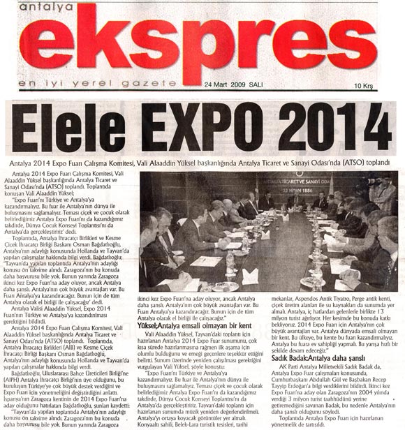 Antalya Ekspres - Elele Expo 2014 - 24 Mart 2009