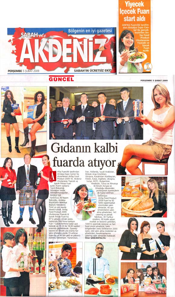 Sabah Akdeniz - Gıdanın Kalbi Fuarda Atıyor - 5 Şubat 2009