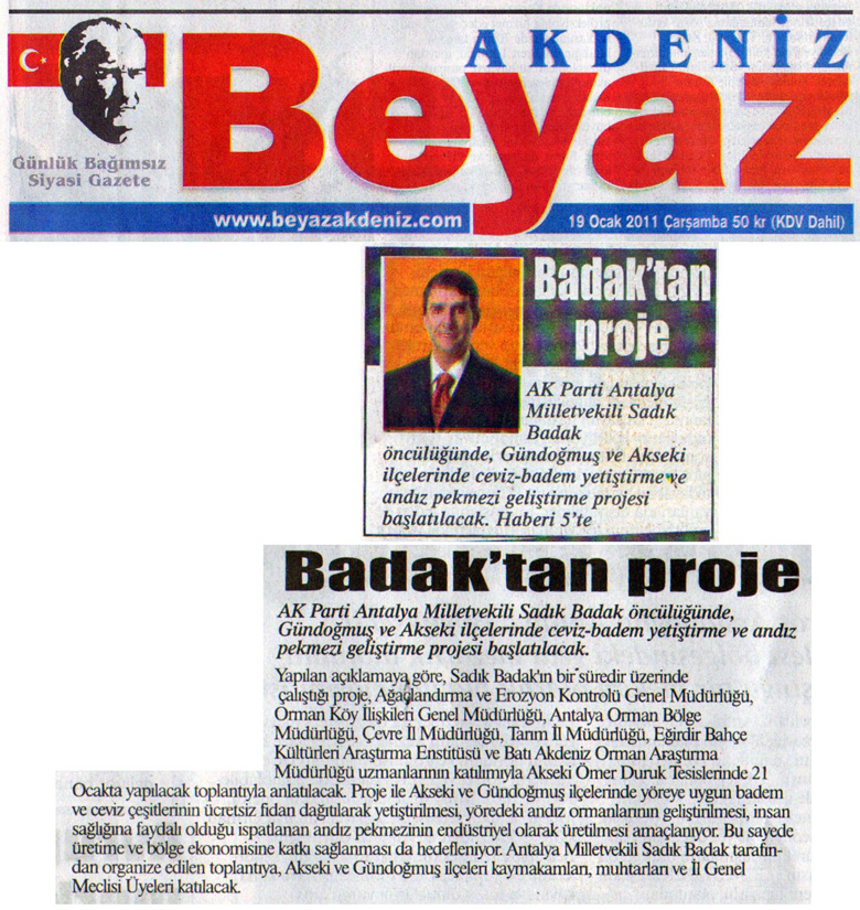 Beyaz - Badak'tan proje - 19 Ocak 2011