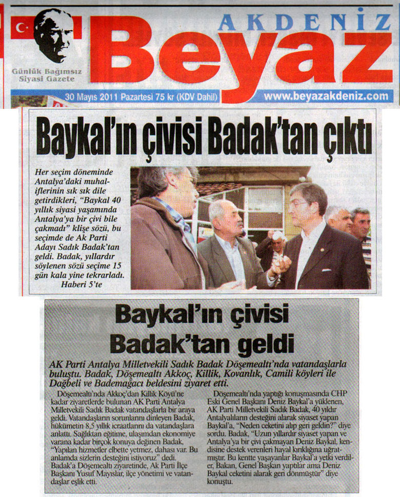 Beyaz - Baykal'ın çivisi Badak'tan çıktı - 30 Mayıs 2011