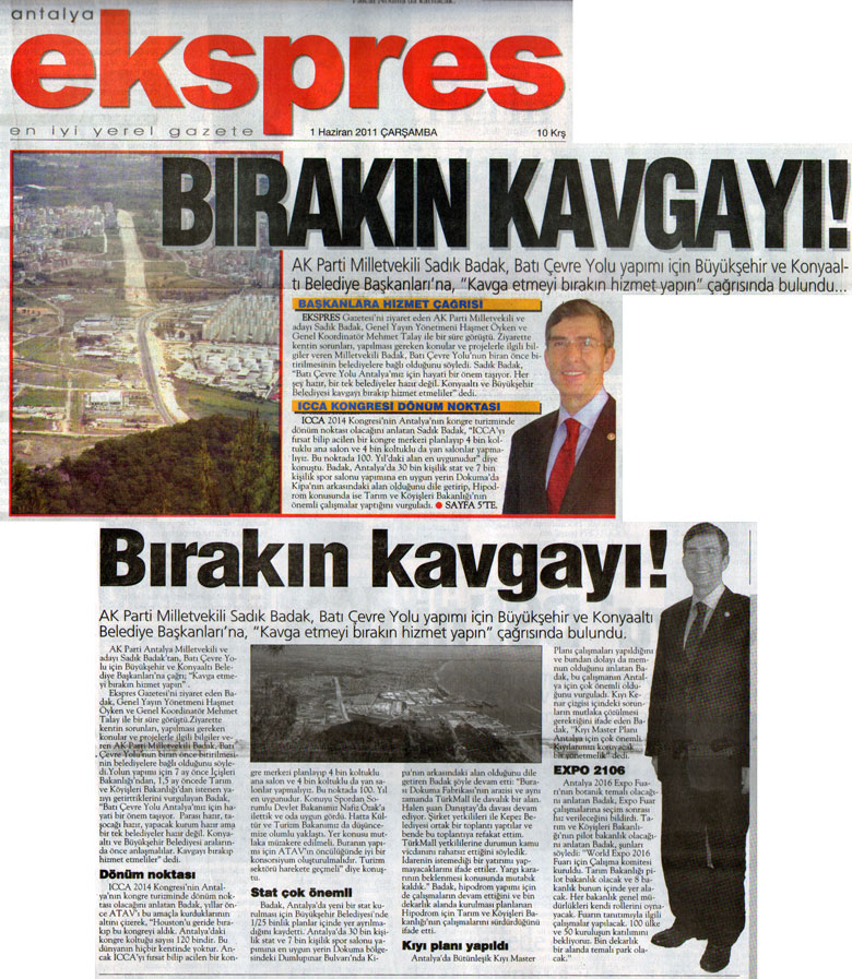 Ekspres - Bırakın Kavgayı ! - 1 Haziran 2011