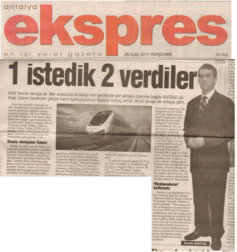 Ekspres - 1 İstedik 2 Verdiler - 29 Eylül 2011