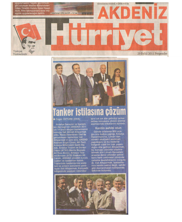 Hürriyet Akdeniz - Tanker İstilasına Çözüm - 29 Eylül 2011