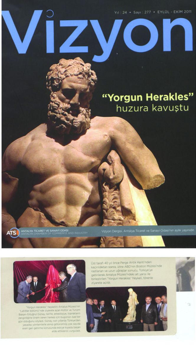 Vizyon Dergisi - Yorgun Herakles Huzura Kavuştu - Eylül - Ekim 2011