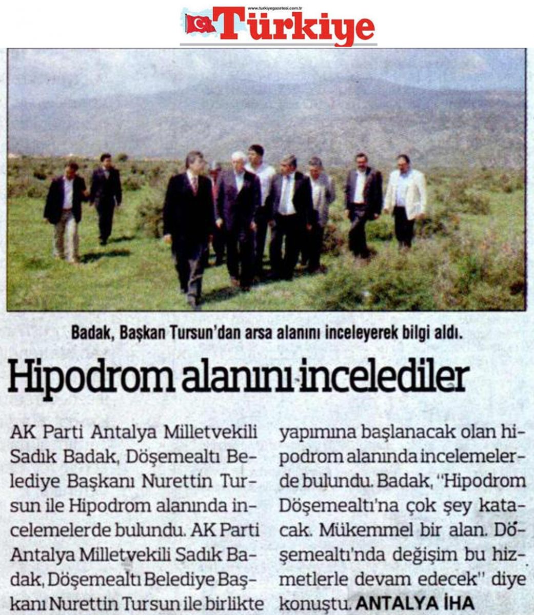 Türkiye - Hipodrom Alanını İncelediler - 13 Nisan 2013